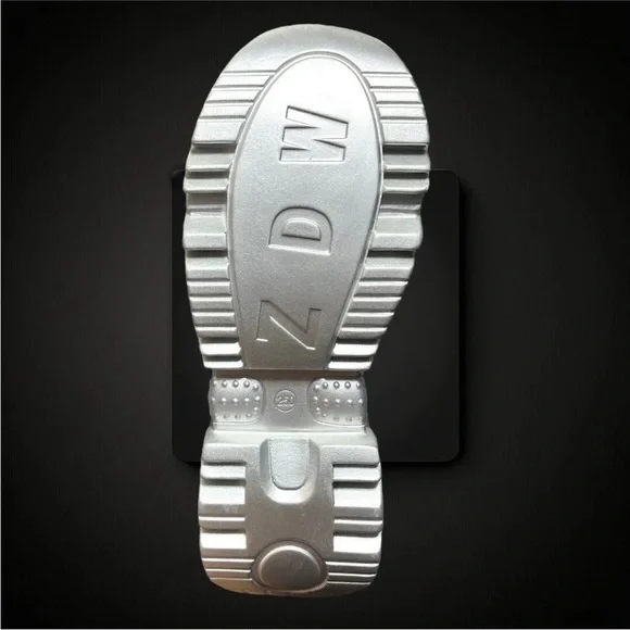 ANTHONY WANG silver space candy dollskill hidden heel platform sneaker shoe edm - Picture 6 of 8